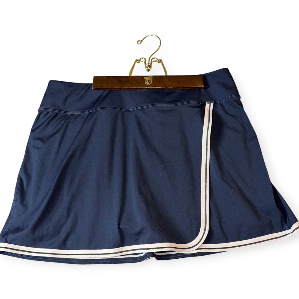 Athleta Crosscourt Tipped Skort, Navy/White, Women's XL
